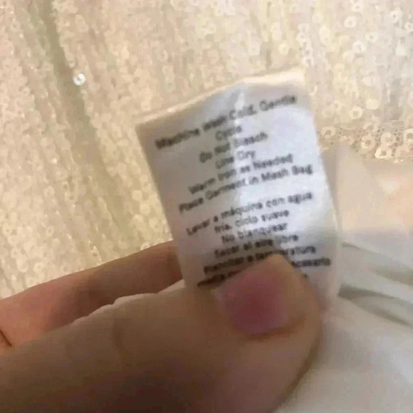 White Sequin Top - Picture 8 of 12